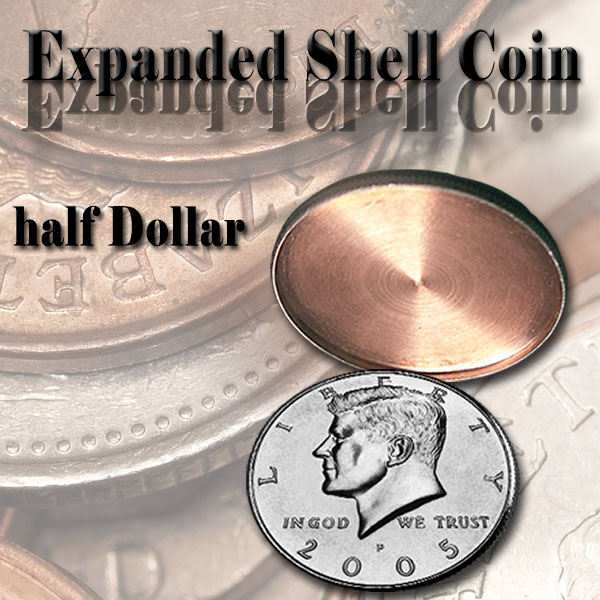 Expanded Shell Half Dollar Tango (Adler) Münzen Zubehör Zauber